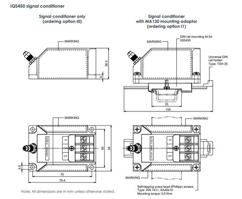 Proximity Measurement System IQS450 204-450-000-002 A3-B21-H05-I1 Signal Conditioner