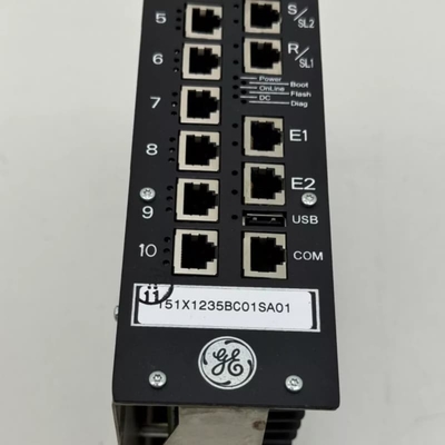 GE 151X1235BC01SA01 10-Slot Ethernet Switch for Turbine Control